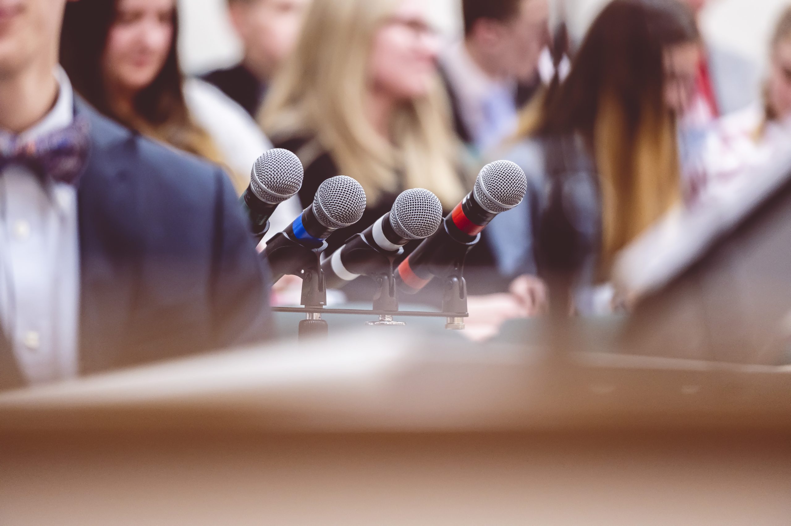 Selective Focus Shot Of Microphones Next To A Rost 2026 01 07 23 50 21 Utc Scaled
