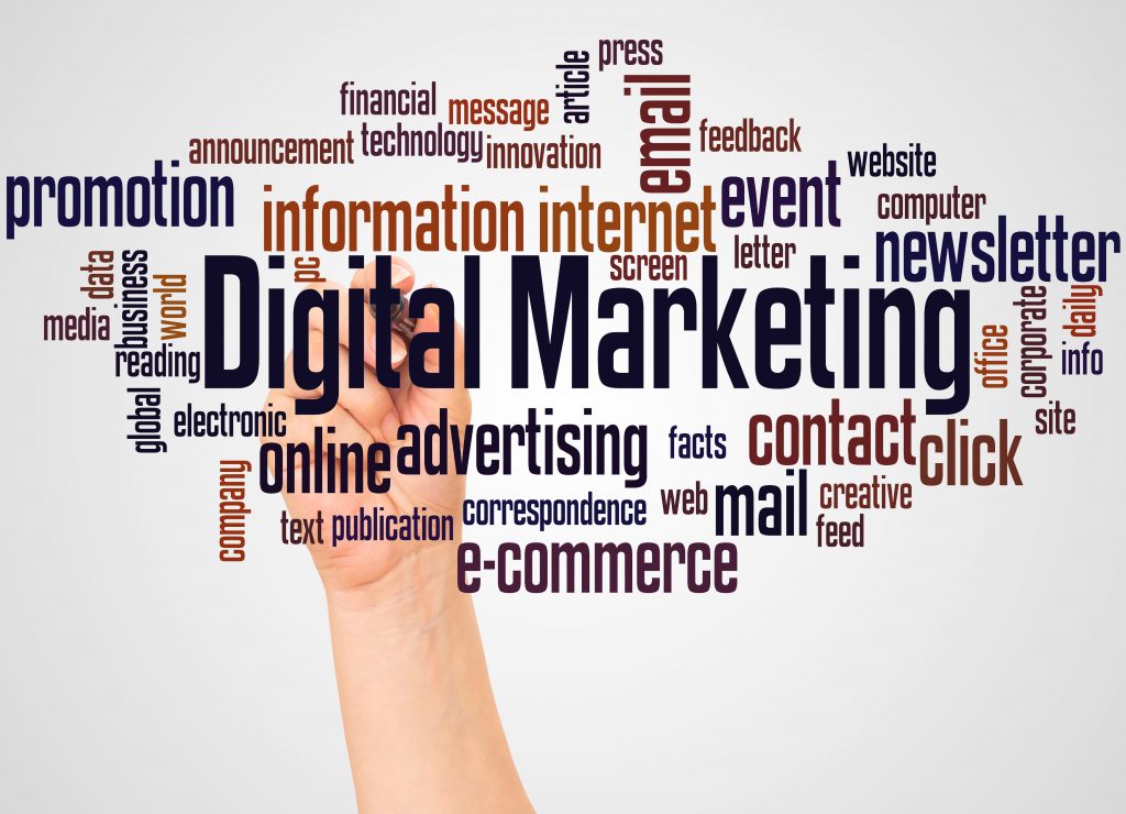 digital marketing word cloud and hand with marker 2026 01 11 09 27 25 utc