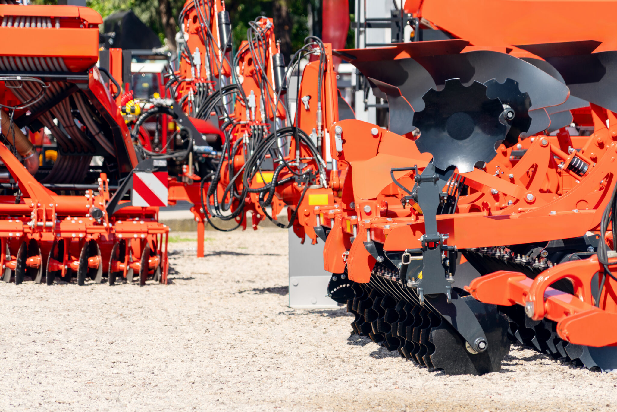 agricultural equipment dealership background.